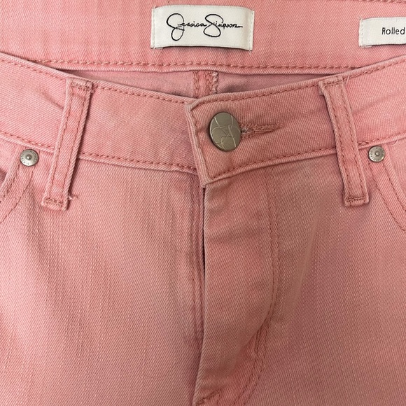 “Jessica Simpson” Ladies Lt. Pink Rolled Skinny, With Pockets, Size 6 (28 waist) - Picture 4 of 9
